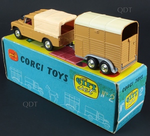 Corgi toys gift set 2 land rover rice's pony trailer zz4061