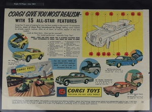 Eagle comic corgi toys advertisements zz4324