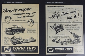 Eagle comic corgi toys advertisements zz4321a