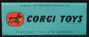 Corgitoys 200m ford consul saloon zz5963