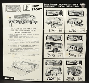 Spot on models 807 tommy spot pit stop zz6366