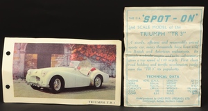 Spot on models 108 triumph tr3 zz6983