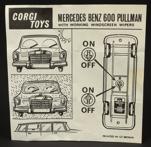 Corgi toys 247 mercedes pullman zz7183