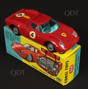 A small collection of Corgi Toys cars, comprising a No. 314 Ferrari  Berlinetta 250 Le Mans, a No. 22