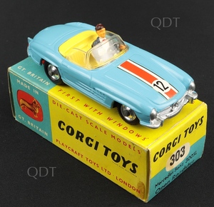 Corgi toys 303s mercedes benz 300sl open roadster m263b