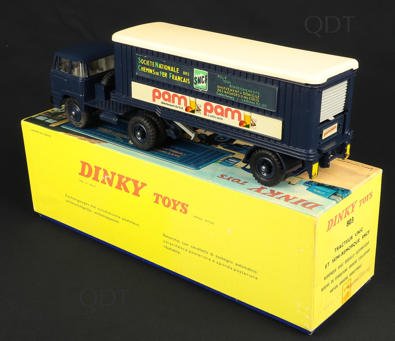 French Dinky 803 Unic Artic Lorry 'PAM PAM' QDT
