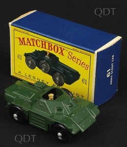 Matchbox 61 army scout car v306