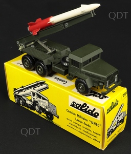 Solido models 201 unic military truck rocket launcher v308