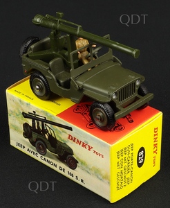 dinky toys Canon 20 mm SR pour jeep dinky militaire ref 829 