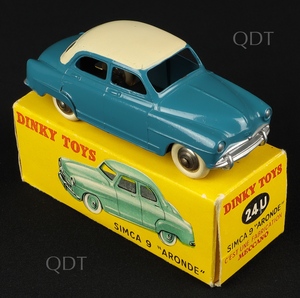 French dinky toys 24u simca 9 aronde aa281