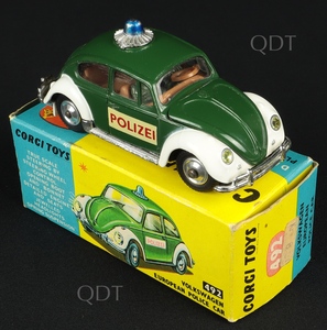 Corgi toys 492 vw european police car polizei aa350