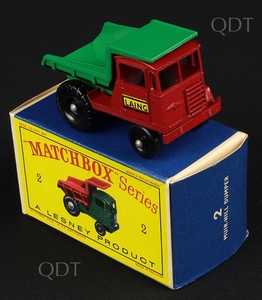 Matchbox models 2 muir hill dumper c339