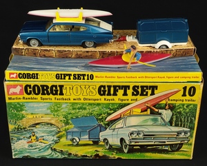 Corgi gift set 10 marlin rambler sports fastback ottersport kayak aa796