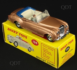 Dinky toys 194 bentley coupe aa883