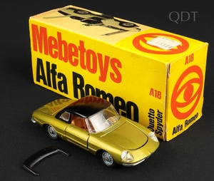 Mebetoys models a18 alfa romeo duetto aa965