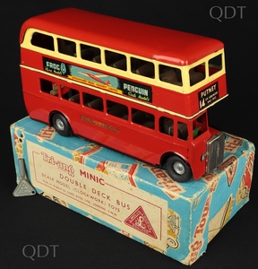 Tri ang minic models 60m double decker bus bb48