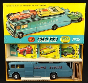 Corgi toys gift set 16 ecurie ecosse racing car transporter bb72a
