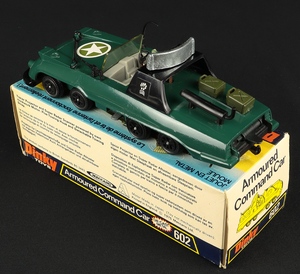 Repro Black Plastic Machine Gun Gerry Anderson Dinky 602 Armoured Command Car 