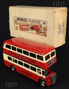 Triang minic toys 60m double decker bus ovaltine bovril bb277