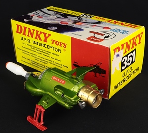 DINKY TOYS #351 deShado UFO INTERCEPTOR repro missile 
