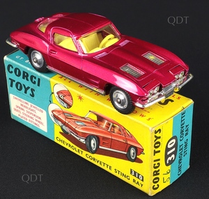 Corgi toys 310 chevrolet corvette sting ray bb726