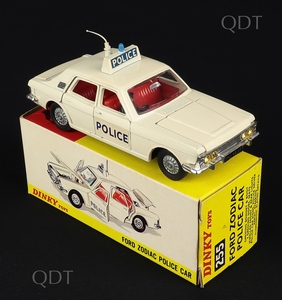 Dinky toys 255 ford zodiac police car bb779
