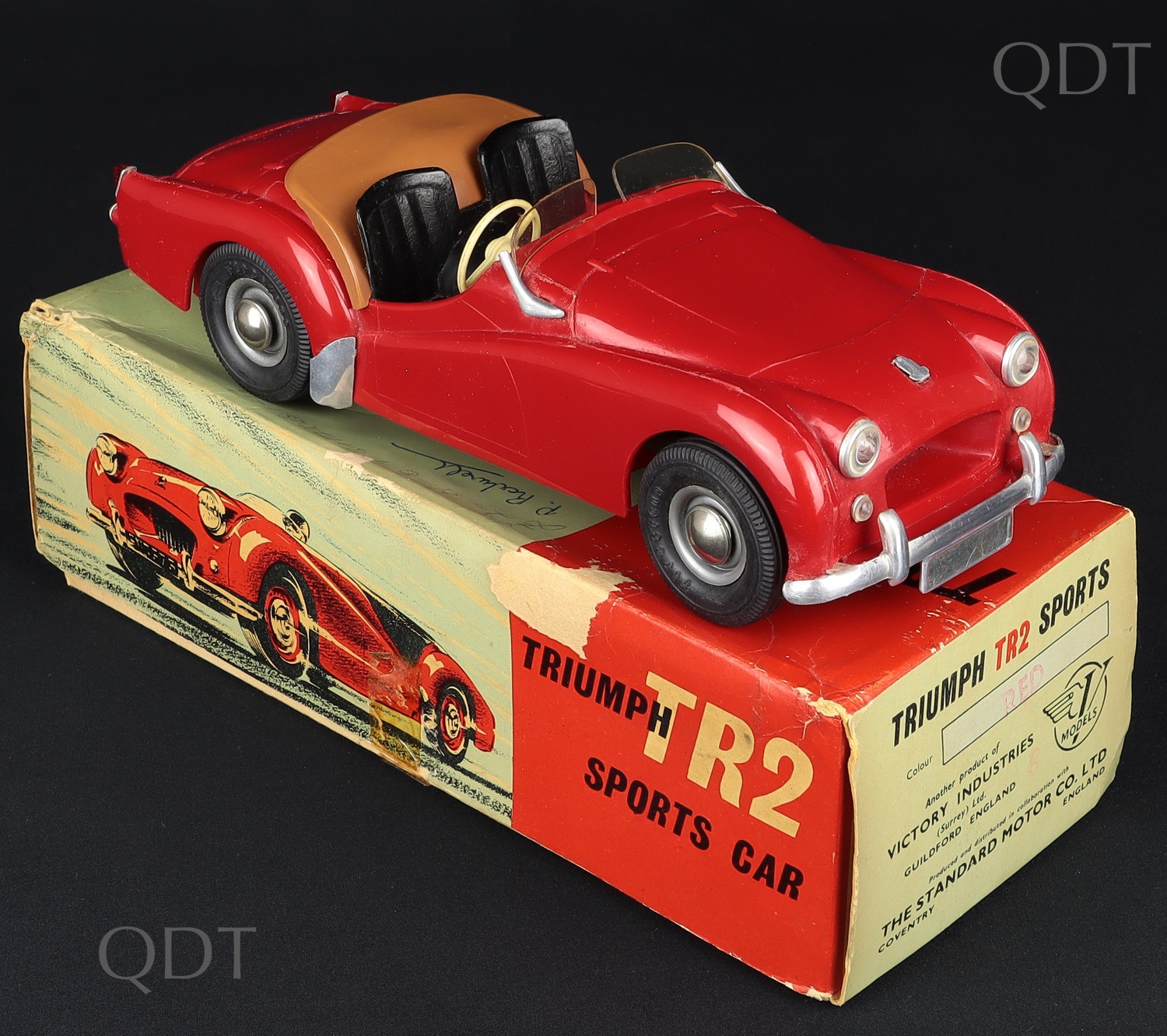 Modellino DAN TOYS Triumph TR2 Competizione #24 Rossa – Edizione Limitata 250 Pezzi