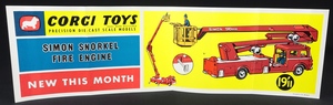Corgi toys 1127 simon snorkel fire streamer bb929