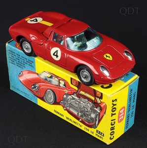 Corgi toys 314 ferrari berlinetta 250 le mans bb962
