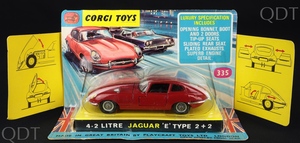 Corgi toys 335 e type jaguar 4.2 litre cc198