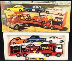 Corgi toys gift set 41 scammell carrimore car transporter st cc318
