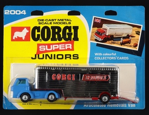 Corgi juniors 2004 articulated removals van cc465