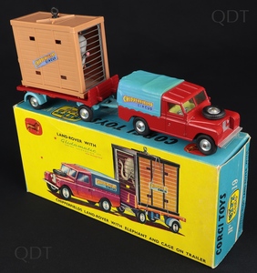 Corgi toys gift set 19 chipperfields landrover elephant cage trailer cc560