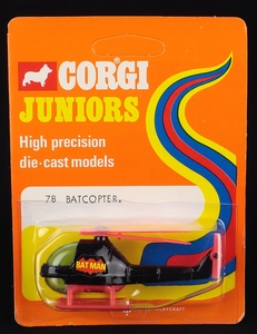 Corgi juniors 78 batcopter cc568