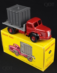 DINKY TOYS ATLAS PLATEAU BERLIET avec container BAILLY ref 581 N