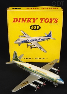 Dinky toys 60e vickers viscount aeroplane cc598