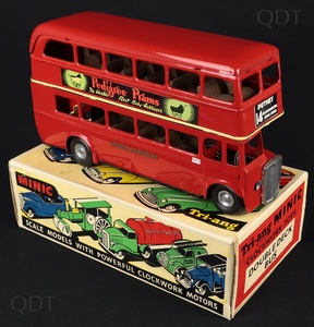 Tri ang minic models 60m double decker bus cc828