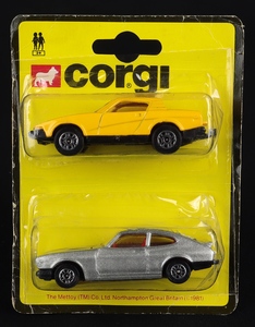 Corgi junior twin pack tr7 capri professionals cc851