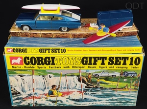 Corgi gift set 10 marlin rambler kayak camping trailer cc871