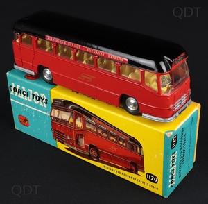 Corgi toys 1120 midland red mtorway express coach cc896 front