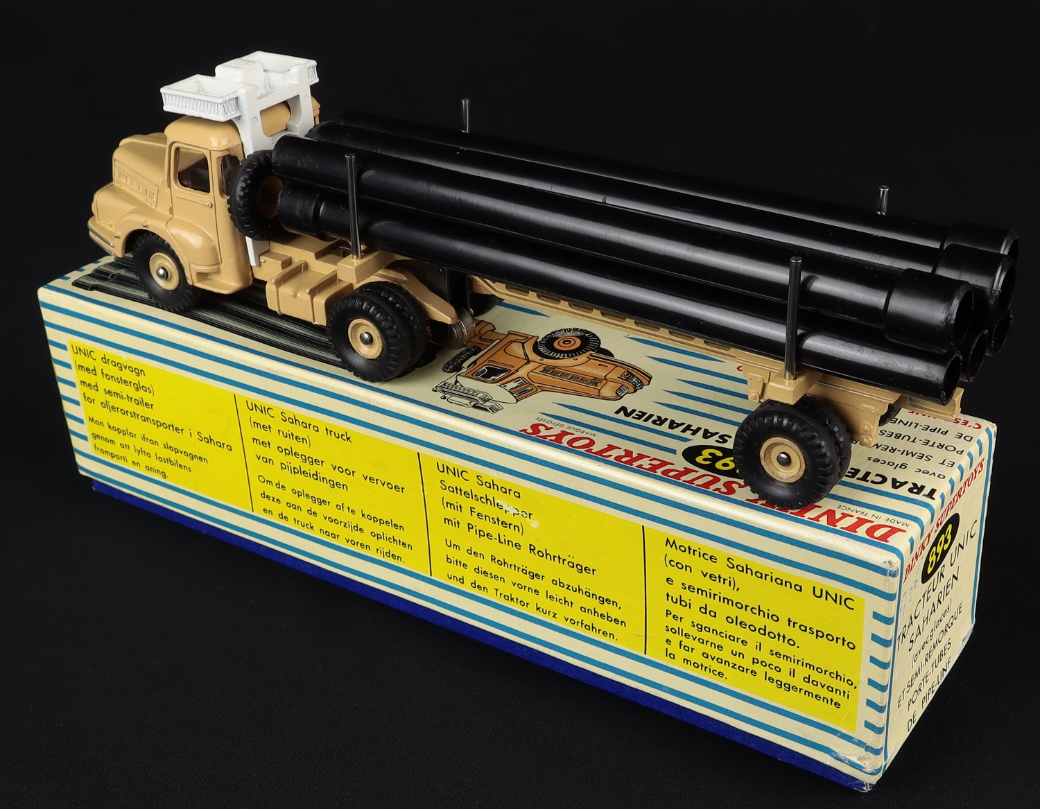 Boîte Vide Dinky Toys N°893 – Tracteur Unic Saharien – Vintage – Collection