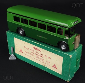 Tri ang minic 52m single deck clockwork bus cc981 front