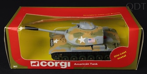 Corgi toys 902 american tank dd3 front