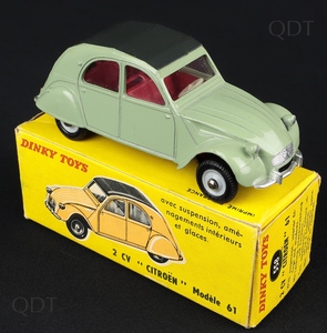 French dinky toys 558 2cv citroen dd66 front