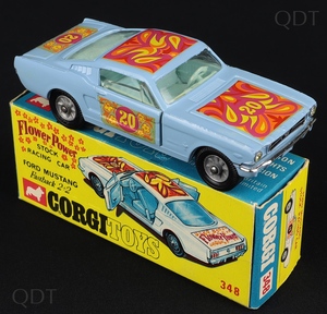 Corgi toys 348 ford mustang fastback flower power dd100 front