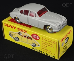 Dinky toys 195 a jaguar 2.4 grey dd188 front
