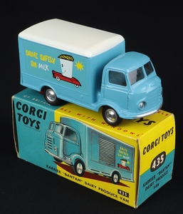 Corgi toys 435 karrier bantam dairy produce van drive safely milk dd300 front