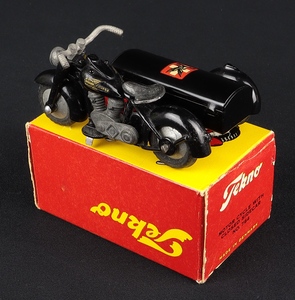 Tekno models 764 motorcycle sidecar black falck harley dd322 back