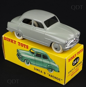French dinky toys 24u simca 9 aronde dd334 front