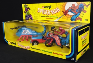 Corgi toys gift set 23 spiderman dd392 box